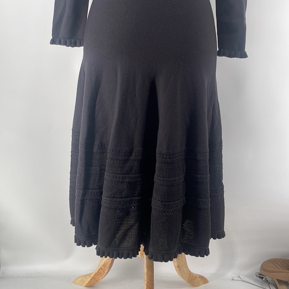 Kate spade new york pointelle
sweater dress academia minimalist black sz xxs - Picture 9 of 13